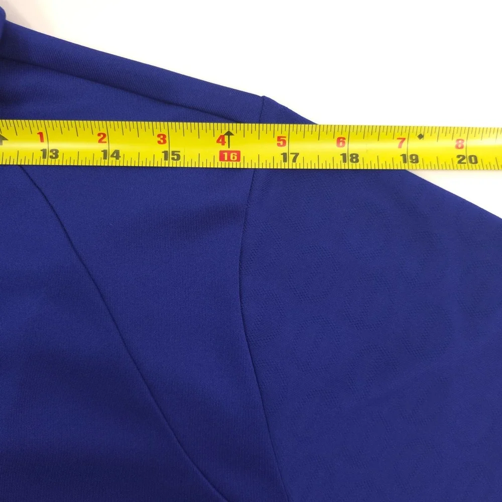 Adidas‎ Mens Polo Shirt ClimaCool Formotion M Blue Graphic Golf Performance